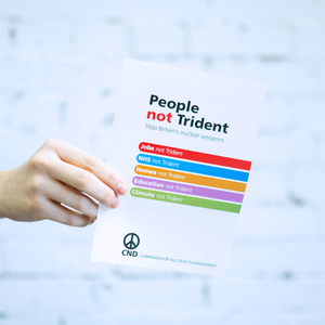 Leaflet - People not Trident
