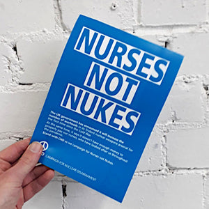 Leaflet - Nurses Not Nukes X 100