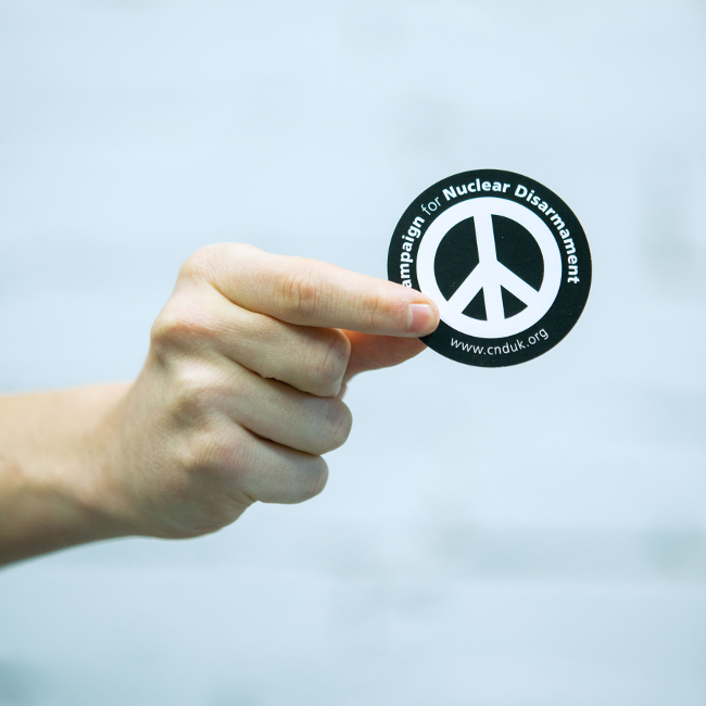 Sticker - Small CND Logo – Campaign for Nuclear Disarmament