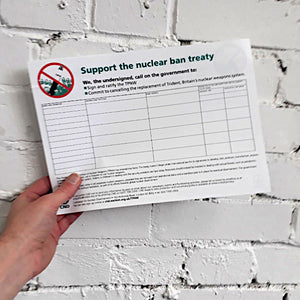 Petition - Support the nuclear ban treaty X 10